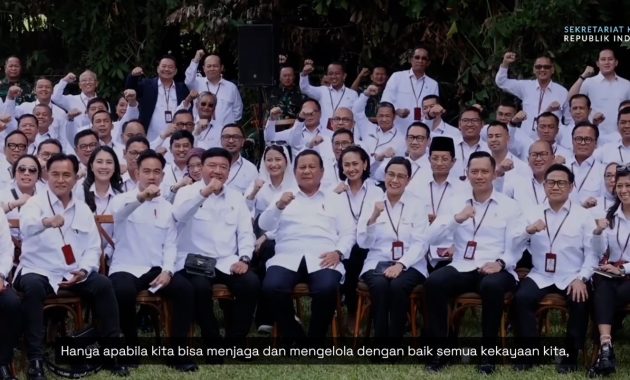Salah satu cuplikan pada video capaian nyata kinerja Presiden Prabowo Subianto dan Wakil Presiden Gibran Rakabuming.