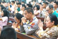 Kapolda Jateng Ajak Jemaat Gereja Santo Athanasius Agung Perkuat Kemitraan dengan Polisi